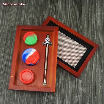 

17ml Wood Wax Silicon Jar Set with Concentrate 5ml 7ml Dab Oil Silicone Container, Silicon Pad and Dab Tool 147*98*30mm 220g