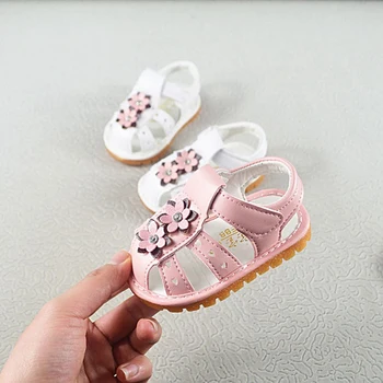 

Infant Newborn baby Girls Sandals Infant Princess Flower Sneakers Non-slip Soft Sole New born Girl shoes 2019 Summer Fashion