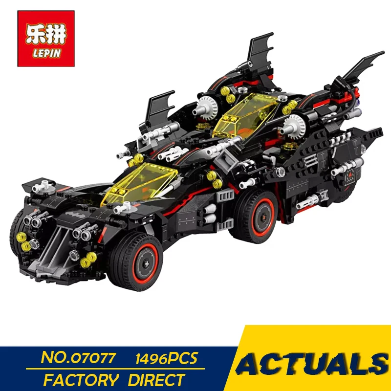 

LEPIN 07077 1496PCS Marvel's The Avengers Super heroes The Ultimate Batmobile Batman Block Toys Compatible Batman Movie 70917