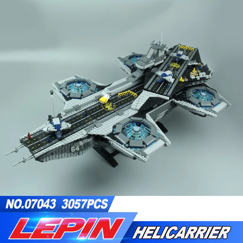 

Lepin 07043 Super Heroes The Shield Helicarrier Model Building Kits Blocks Bricks Toys Compatible legoed 76042 legoed