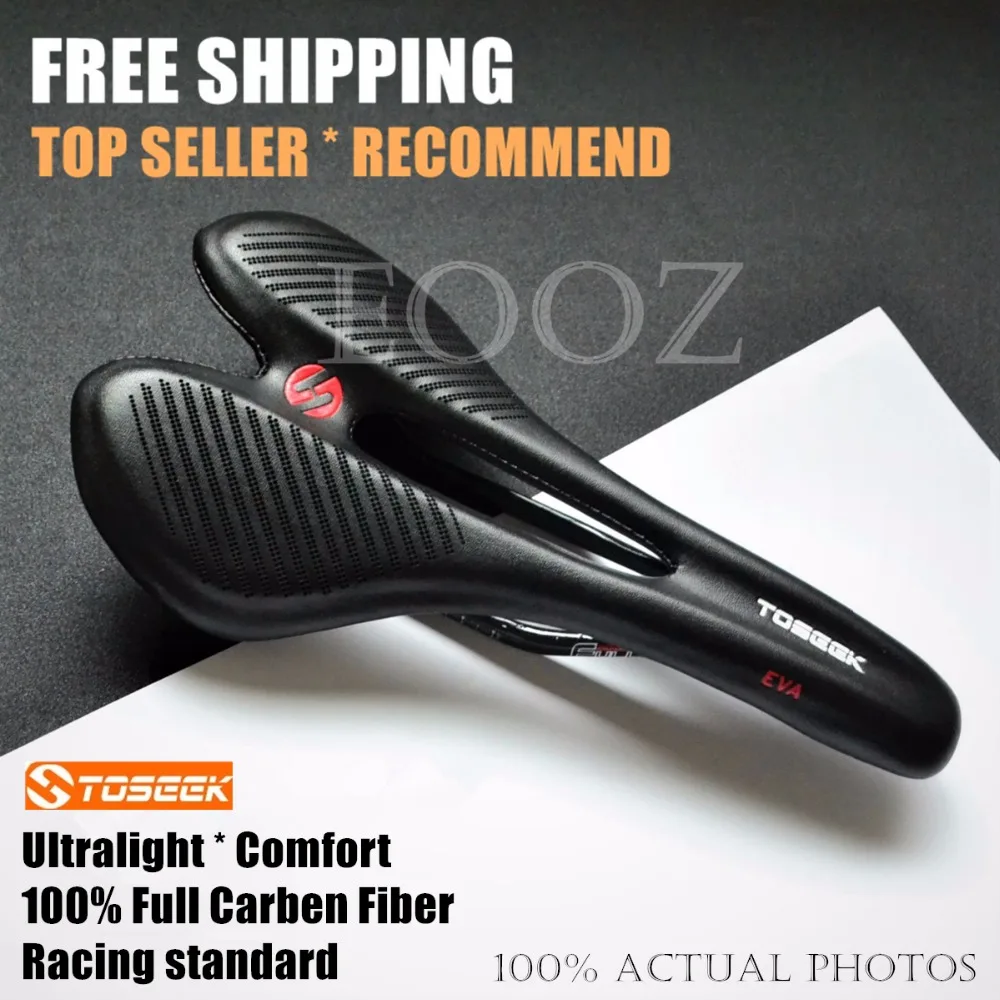 1PC Mountain Bike Road Bicycle Seat Saddle Pad Racing Bike Carbon Fiber Hollow