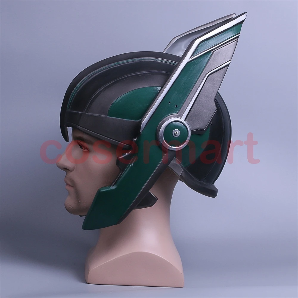 2017 Thor 3 Ragnarok Helmet Cosplay Thor Helmet PVC Mask Handmade Halloween Mask Caps New (5)
