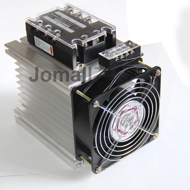Three Phase Solid State Relay SSR Aluminum Heat Sink Dissipation