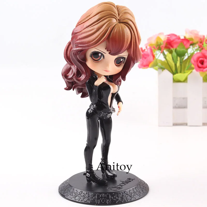 

Q Posket Lupin III Fujiko Mine Q Version PVC Qposket Action Figure Collection Model Banpresto Toys Red Black White Colors