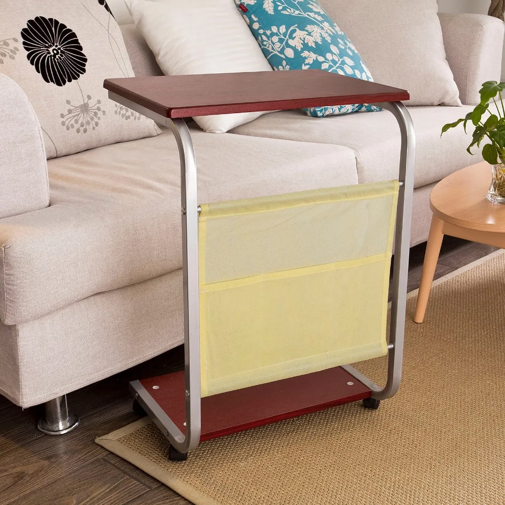 SoBuy Bed Sofa Side Table Tea Coffee end Table Health Care Laptop standing home office Furniture FBT21-BR
