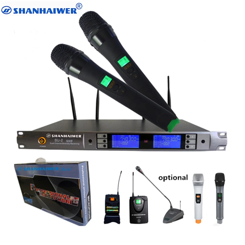 Wholesale promotion personalized UHF double channels wireless handheld