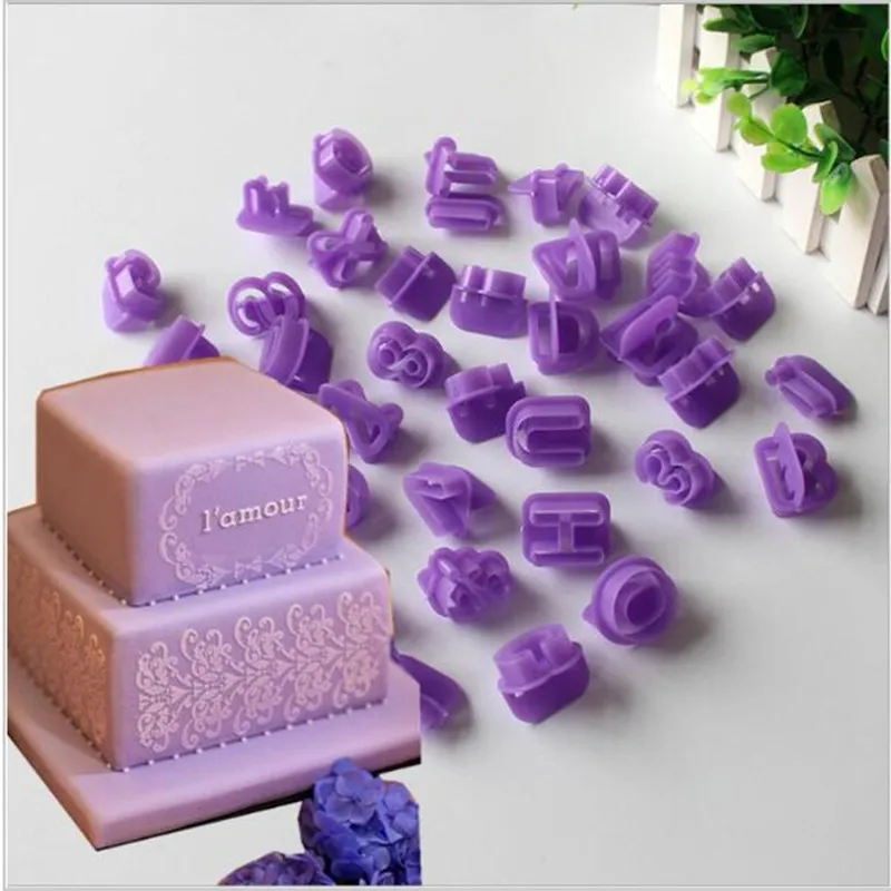 

40pcs/Set Alphabet Letter Number Cake Cutter Decorative Tools Fondant Cake Biscuit Baking Mould Cookie Cutter