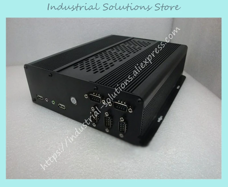 

New Mini Itx Motherboard Small Computer Case Serial Aluminum Car HTPC Ion E350 Small Host Box