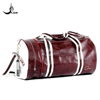 

FJUN PU Outdoor Sports Gym Bag Multifunction Training Fitness Shoulder Crossbody Bag Travel Yoga Handbag With Shoes Pocket GC32
