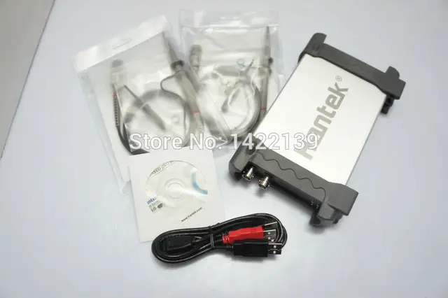 Best Offers New Hantek 6022BE PC USB 2CH Digital Oscilloscope 20MHz 48M Sa/s 1M