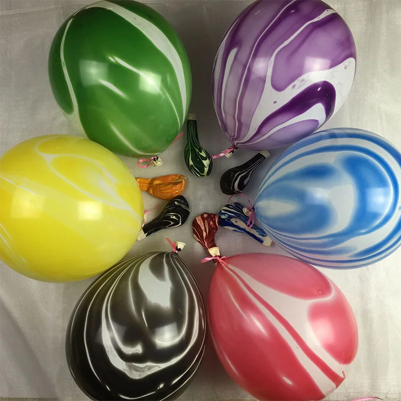 10 шт. 12 дюймов черный фиолетовый красный мрамор шары букет воздушный шарик на день рождения ребенка Свадебная вечеринка Рождество год украшения поставки
