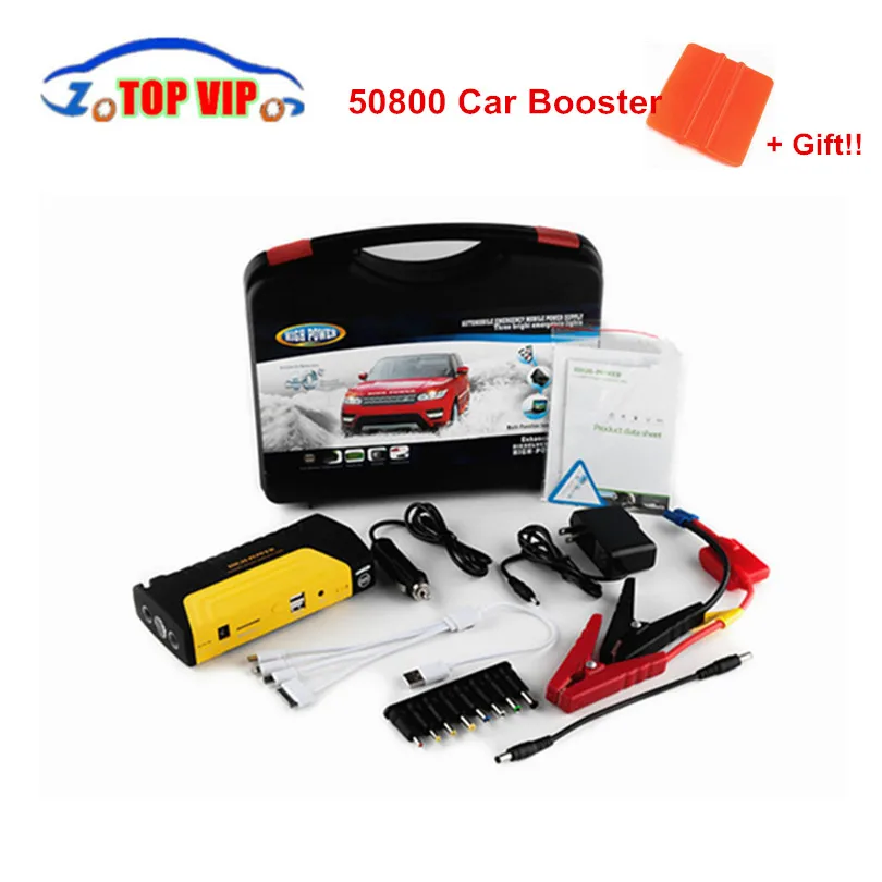 

Best Price Multi-Function 12V Car Jump Starter Battery Charger Car Power Booster Laptop Rechargeable Battery + Carry Case