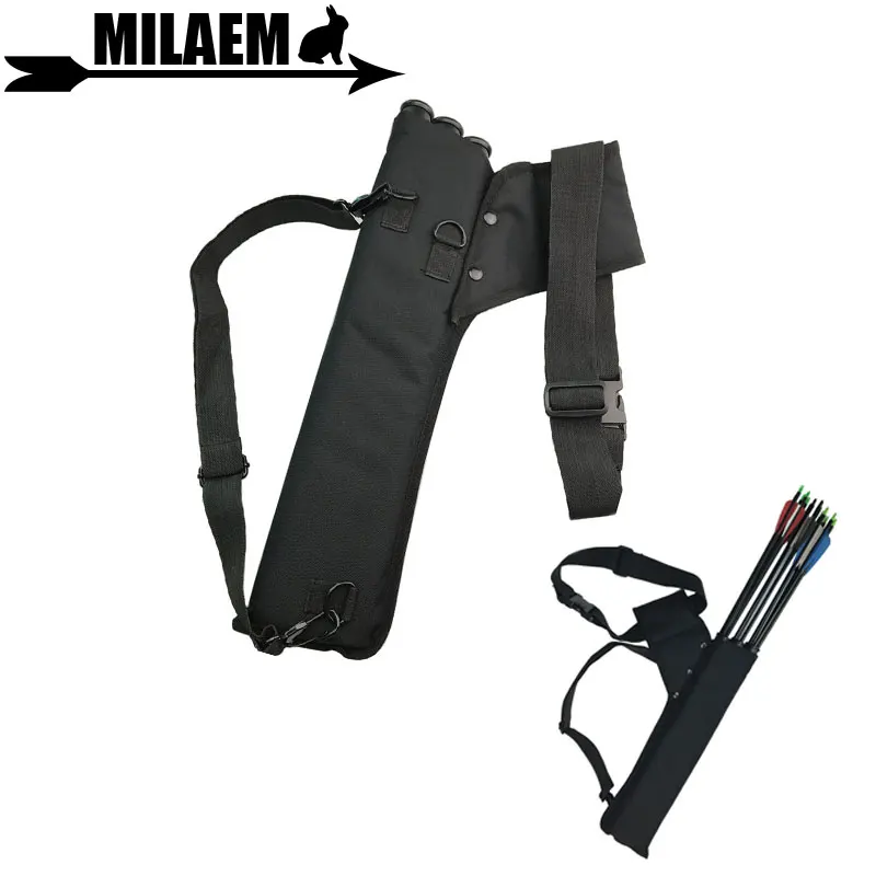 3Tubes Archery Arrow Quiver Black Archery Compound Bow Arrow Quiver Holder Or Recurve Bow Arrow