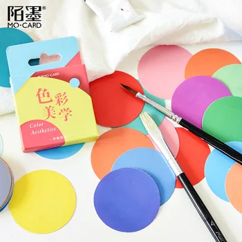 

46pcs/pack Color Arts Adhesive Sticker Set Decorative Stationery Stickers Scrapbooking Diy Diary Album Stick Label