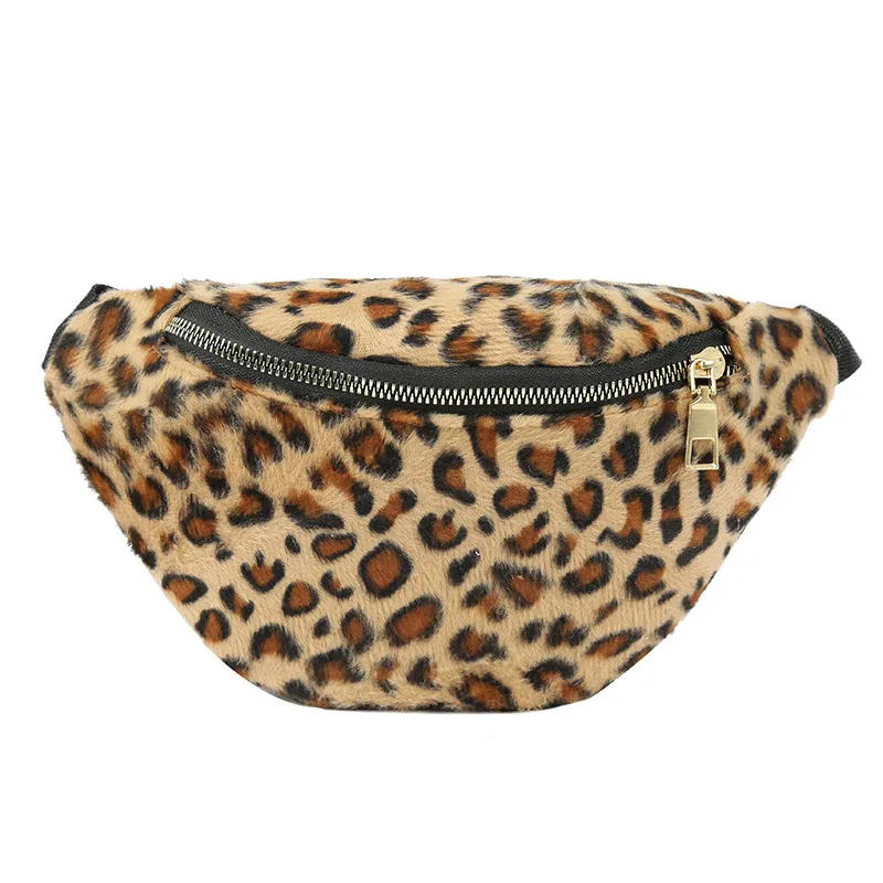 

Miyahouse Female Fashion Leopard Print Waist Packs Women Multilayered Crossbody Bags Waist Bag Lady Multifunction Chest Bag