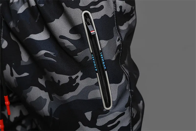 2019 Новый высокое качество Jogger камуфляж спортивные брюки Для мужчин Фитнес Бодибилдинг Спортзал Штаны одежда для бега пот Штаны