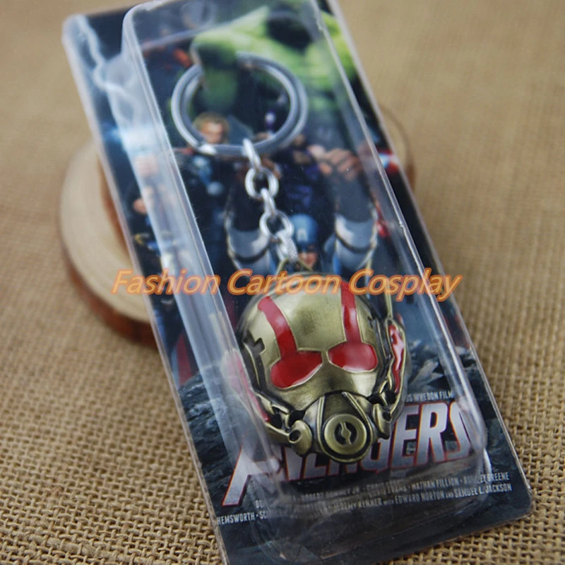 Marvel Superhero Avengers Ant-Man Mask Alloy Key Chains Keychain Keyfob Keyring