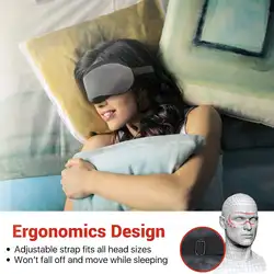 5 шт./компл. 3D сна маска для глаз крышка помощи повязка на глаза для сна USB с подогревом хлопковая поверхность маска для сна спа мягкий