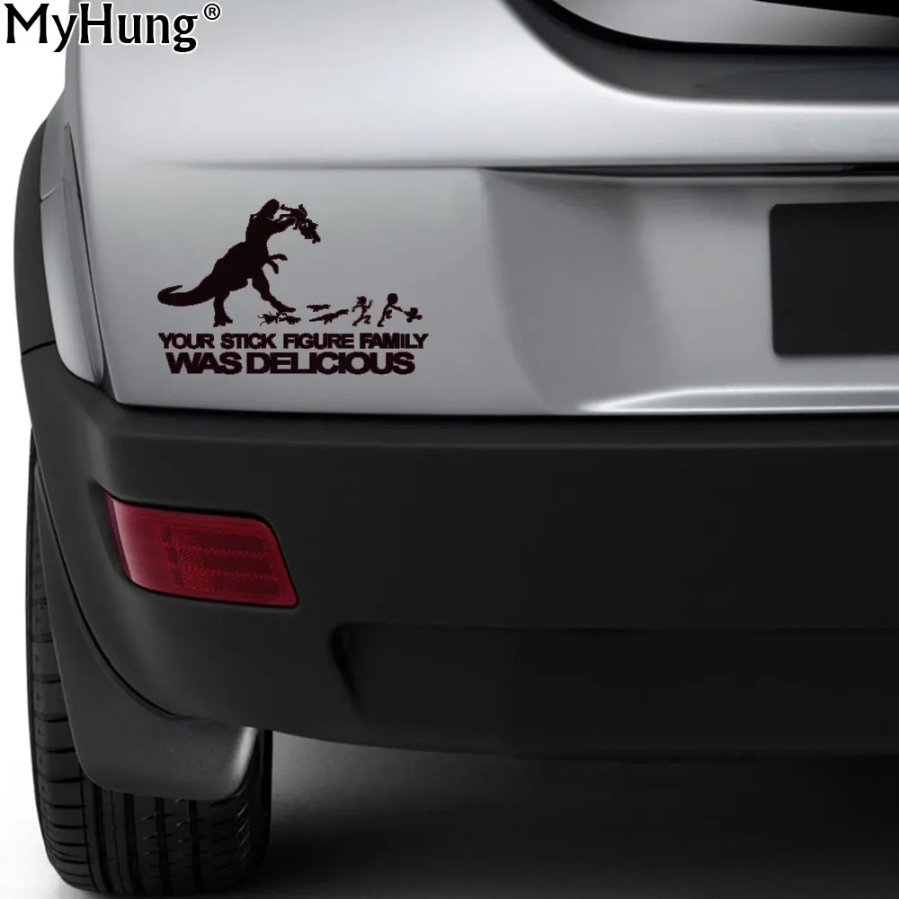 Reflective YOUR STICK FIGURE FAMILY Was Delicious Decal Funny Car Sticker 8/"x5/"