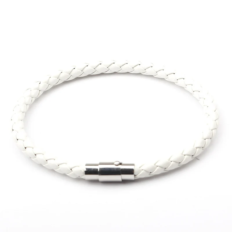 NIUYITID Magnetic Buckle Bracelet Men Leather Braid Boy Bracelets Wholesale Male Wrist Band Pulsera jewelry 2019 New Arrival  (2)