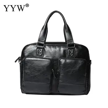 

Large Capacity Men'S Executive Briefcase Business Male Bag Large Laptop Bags For Men Pu Leather Handbag A Case For Documents