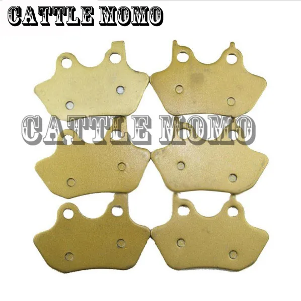 Delantera y trasera pastillas de freno de la motocicleta para Harley Touring Sportster 883 Dyna Softail 2000-2006 de 2007 motocicleta pastillas de freno conjunto Delantera y trasera pastillas de freno de la motocicleta para Harley Touring Sportster 883 Dyna Softail 2000-2006 de 2007 motocicleta pastillas de freno conjunto