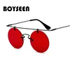 BOYSEEN Fashion Men Women Brand Designer Glasses Classic Round Rimless Steampunk Sunglasses Vintage Eyewear Top Quality UV400 ► Photo 3/5