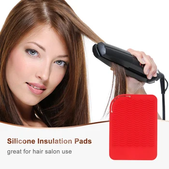 

Silicone Insulation Pads Protective Hair Styling Tools for Hair Straightener Perm Rods Holder Heat-resistant