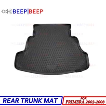 Для Nissan Primera 2002-2008 автомобильный коврик для багажника, задний внутренний багажник, Грузовой лоток, напольный ковер, автомобильный Стайлинг, украшение интерьера, аксессуары