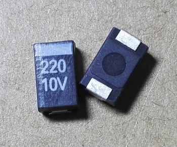 

10PCS 7343 D 227 220UF 10V 10% Tantalum Capacitor black