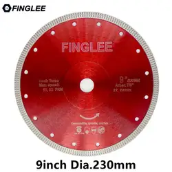 FINGLEE 1 шт. Dia.230mm алмазный отрезной диск Turbo Волна Стиль для Гранит, Керамика, фарфор, бетона, каменные работы