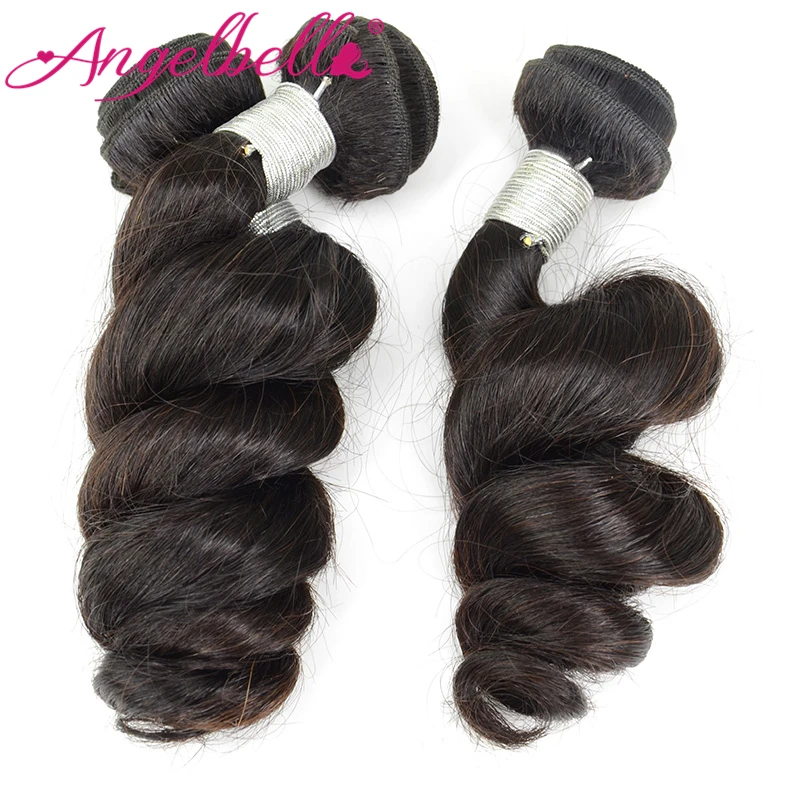 

Malaysia Loose Wave Angelbella Hair Products Loose Wave Bundles Natural Color 3pcs/lot  Malaysia Remy Hair Anti Tangle