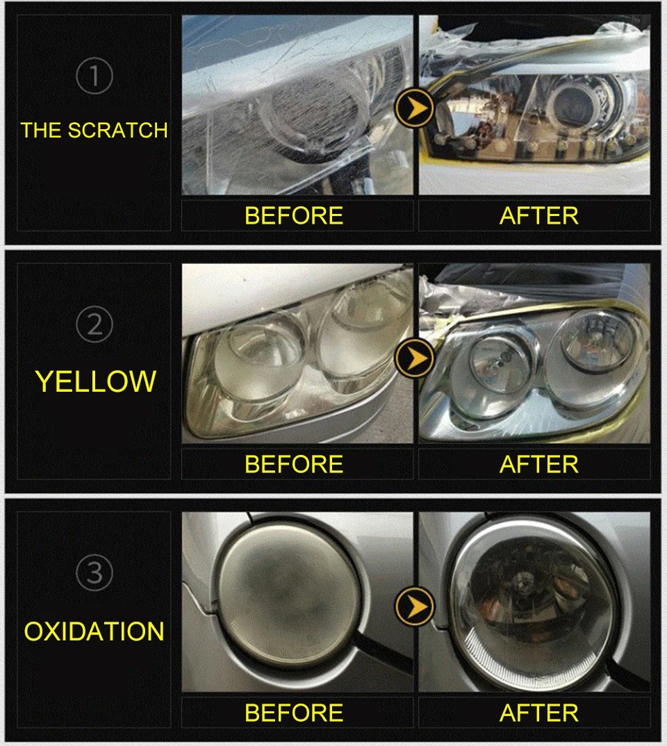 Набор для восстановления линз автомобильных фар, система реставрации, полировка, инструмент для восстановления, прозрачная Автомобильная фара, восстановленная распылительная чашка