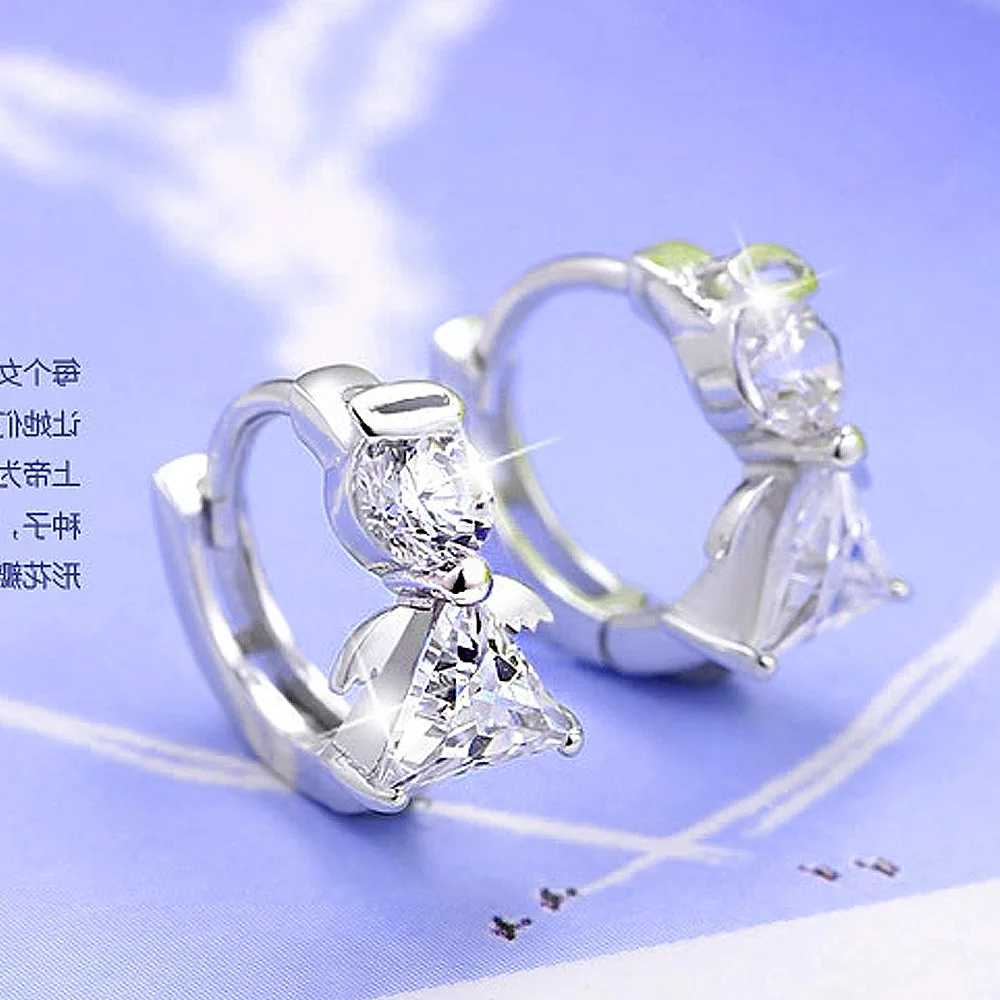 Высококачественные роскошные круглые серьги с кубическим цирконием и кристаллами серебристого цвета, романтические круглые серьги-кольца, ювелирные изделия для женщин