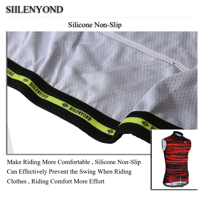 Siilenyond Pro, без рукавов, Джерси для велоспорта, горный велосипед, жилеты для велоспорта, одежда для велоспорта, быстросохнущая летняя одежда для велоспорта