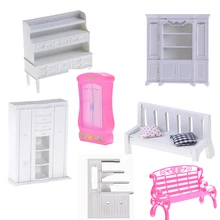 Do domku dla lalek Couch ławka krzesło Lounge dla lalki salon sypialnia ogród dziecko zabawkowe meble akcesoria(China)