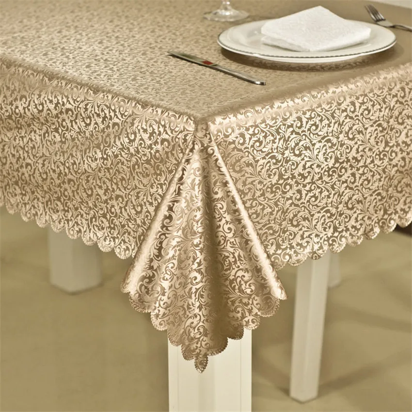  High Quality Waterproof Oilproof Tablecloth with Exquisite flowers home Decoration Kitchen table cl