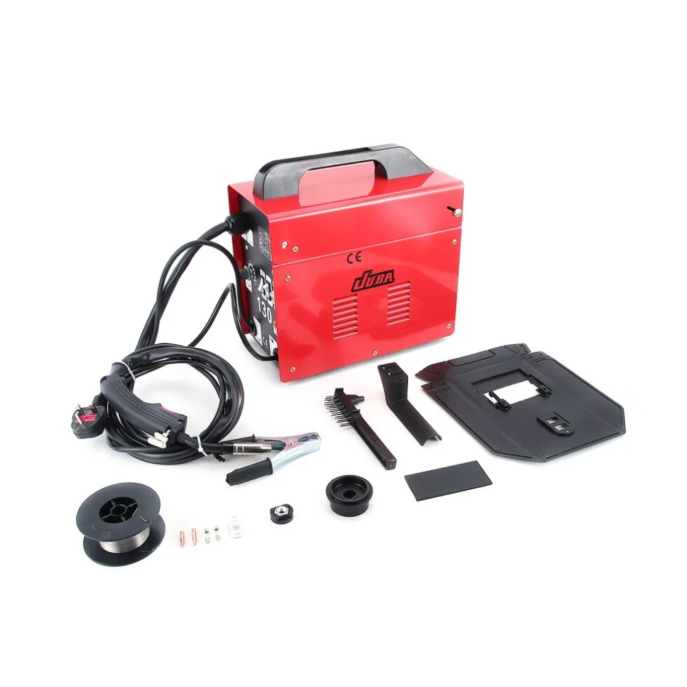 

MIG-130 No-Gas Welding Machine 230V Electric Welding Machine Gasless MIG Welders Weldering Equipment Welding Tools UK Plug Red
