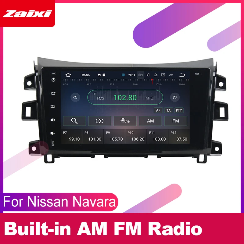 Excellent ZaiXi 2 DIN Auto  Player GPS Navi Navigation For Nissan Navara D23 2014~2019 Car Android Multimedia System Screen Radio Stereo 4
