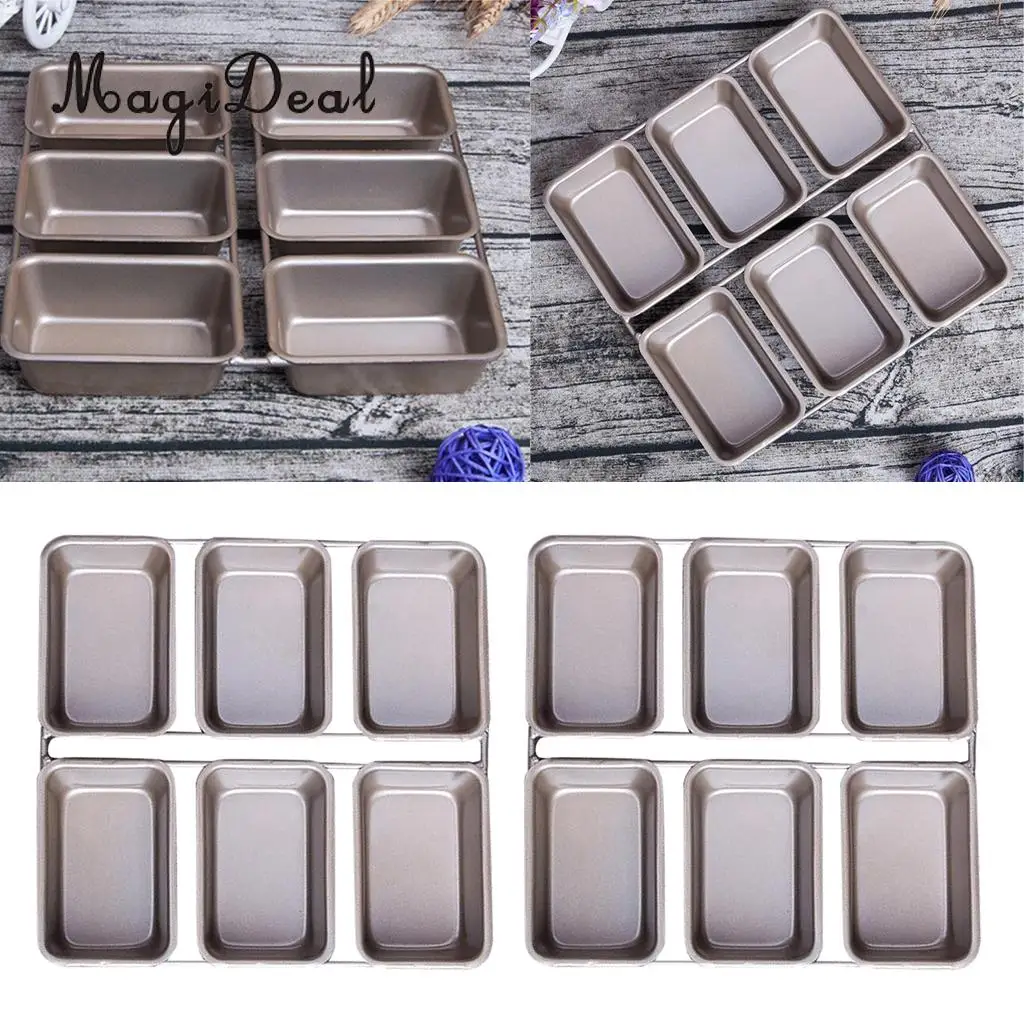 

Amagogo MagiDeal 2pc Mini Loaf Pan Mold for Bread, Loaf, Muffin, Cheesecake, Pudding