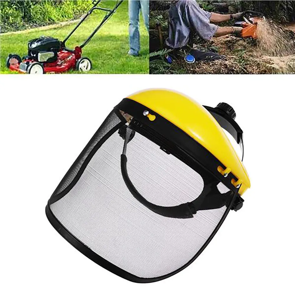 Защитный шлем для бензопилы, газонокосилка, триммер, защитный головной убор, лесная защита, маска для косилки