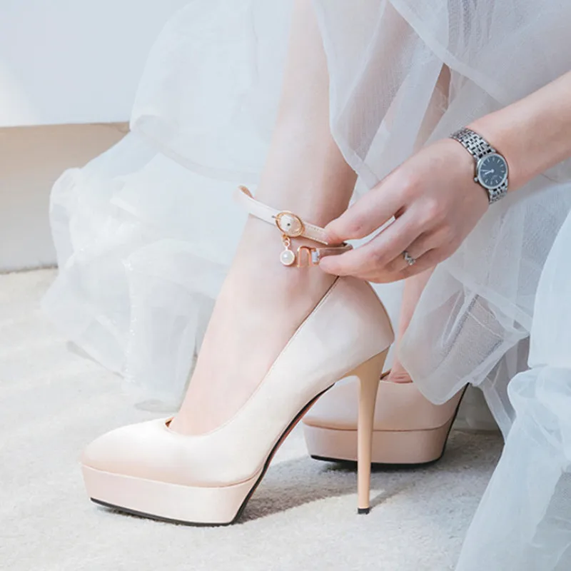 comfortable platform wedding shoes