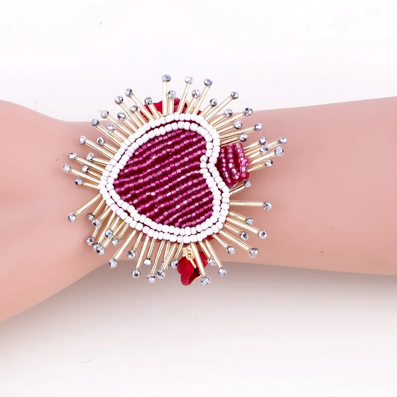 Bohemian Beads Bracelets Bangles for Women Multi Color Handmade Shell Glass Statement Bracelets Charms Wedding Gifts (6)
