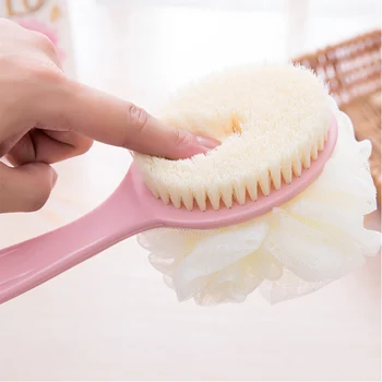 

2018 Ong-handled Bath Brush Bath Ball Bristle Brush Long-handled Soft Bristle Bath Towel Chopping Cuozao Dual Brush Bath Brush