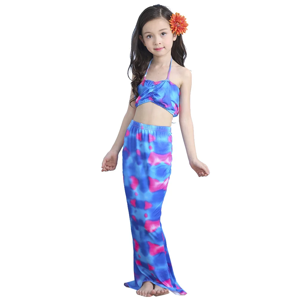 3PCS Girl Kids Mermaid Tail Swimmable Bikini Set Bathing Suit Fancy Cosplay Costume 3PCS Girl Kids Mermaid Tail Swimmable Bikini Set Bathing Suit Fancy Cosplay Costume