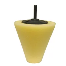 80MM Electric Drill Auto Polishing Cone Foam Sponge Car Care Polishing Pad For Wheel Hub Door Handle Small Area