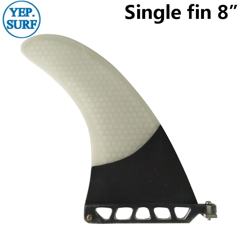 

Single Fin 8" Longboard Fins Surf Fin White color Fin