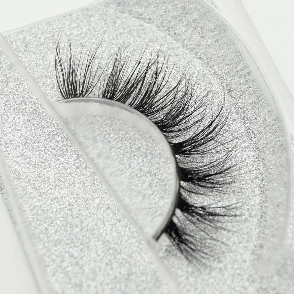 Visofree 3D реального норки Полный Газа Lashes естественные, крест-накрест вьющиеся Lashes ручной работы расширение Макияж Новое поступление 1 пара D23