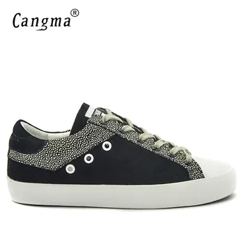 

CANGMA Men Sneakers Balck White Breathable Genuine Leather Men Shoes Plus Size Valentine Shoes Casual Footwear 2019 New