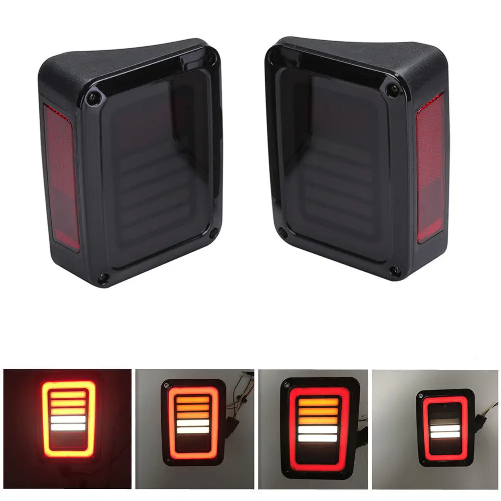 For Jeep Wrangler JK LED Tail light Brake Rear Reverse Turn signal lamp